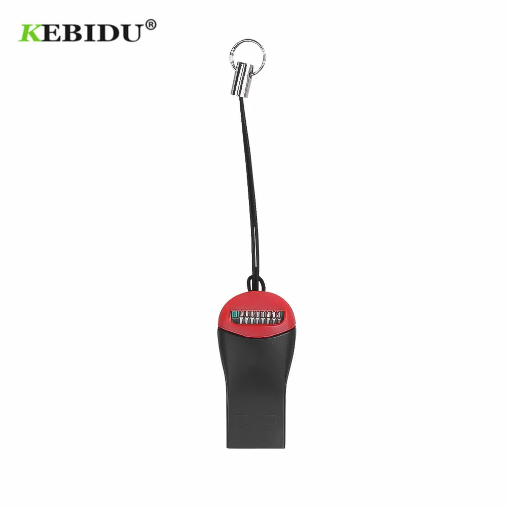 Кардридер KEBIDU Mini USB 2 0 кардридер Micro SD SDHC TF мини адаптер для ноутбука черный 1