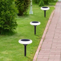 solar light outdoors led colorful inserted ground lamp waterproof courtyard lawn path solar round square plum garden decoration