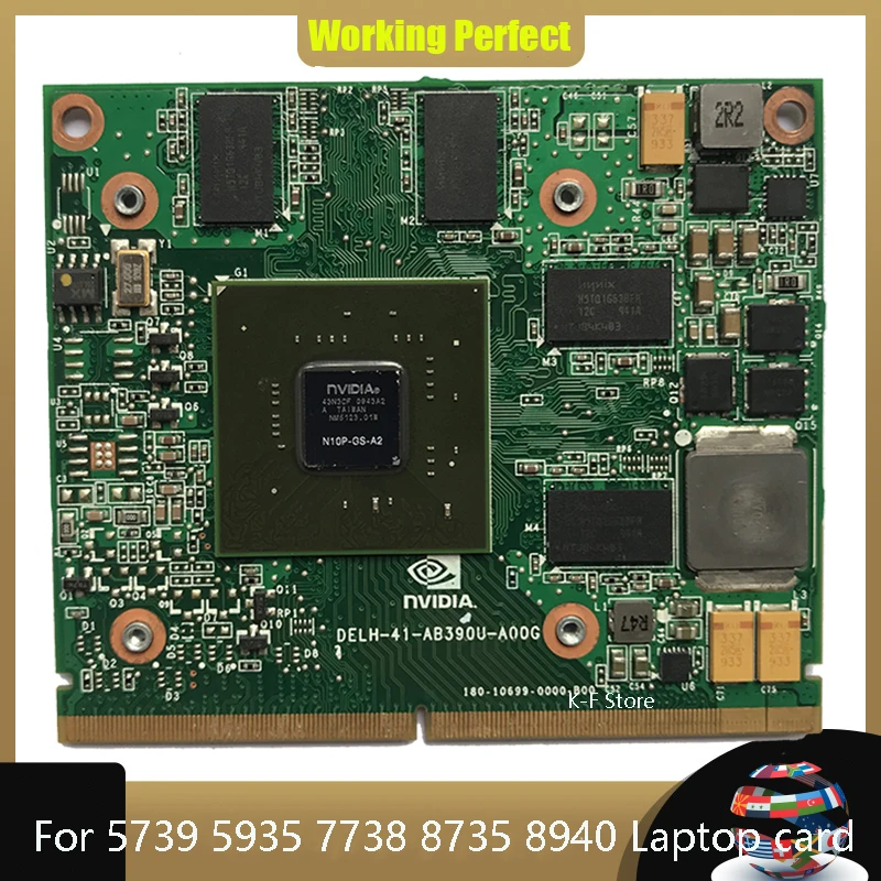 Видеокарта Geforce GT 240M GT240M 1 ГБ DDR3 N10P-GS-A2 для ноутбука Acer Aspire 5739 5935 7738 8735 8940 |