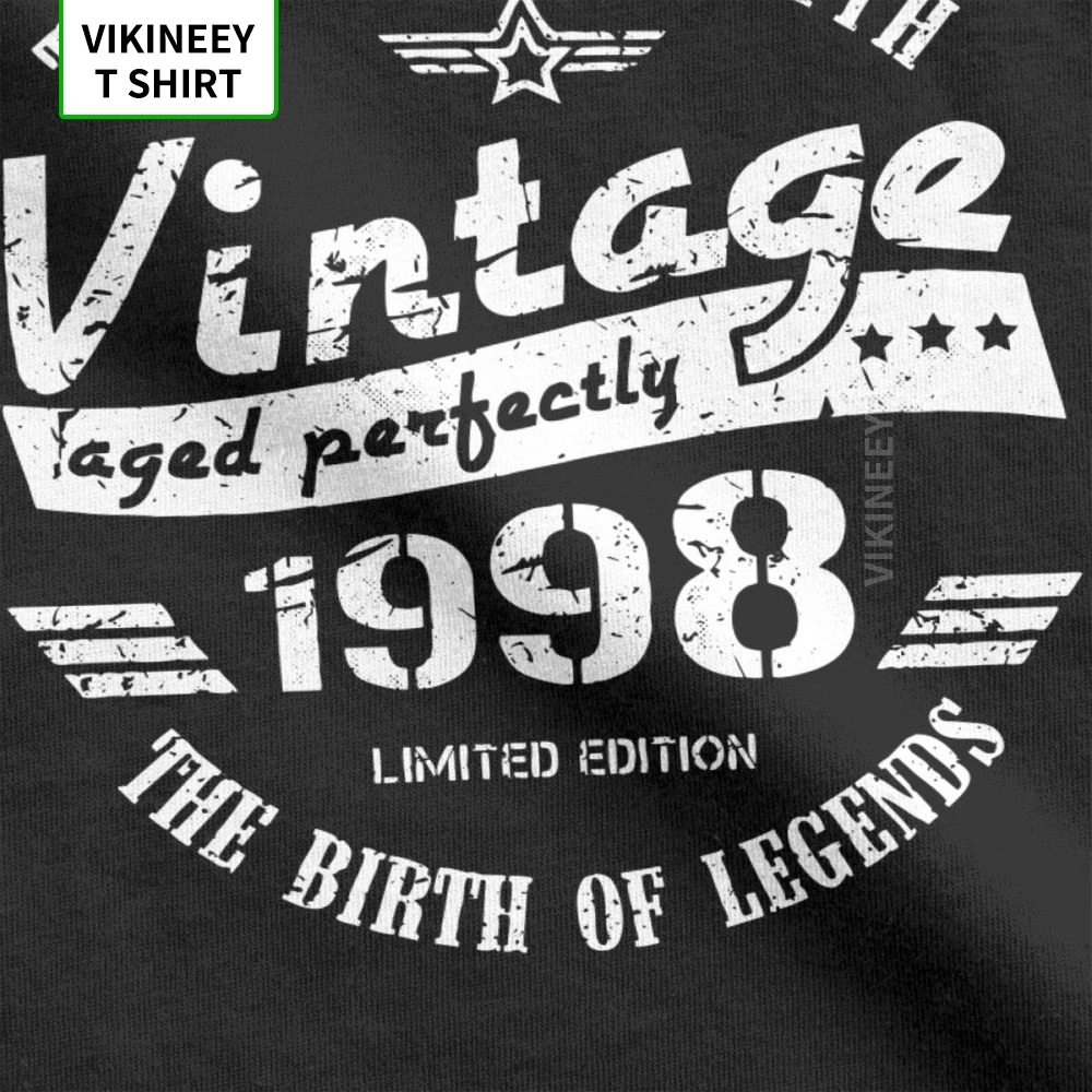 Винтажные футболки на день рождения 1998 подарок для мужчин винтажные годовщину