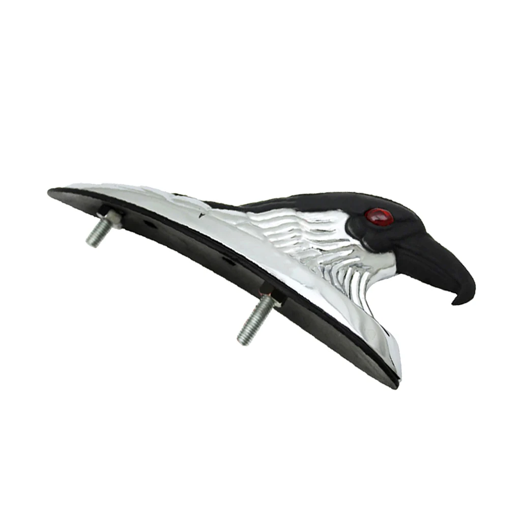 Chrome Black Eagle Head Ornament Statue Motorcycle Bike Front Fender Mudguard for ATV Dirt Frames &amp Fittings Car Bonnet |