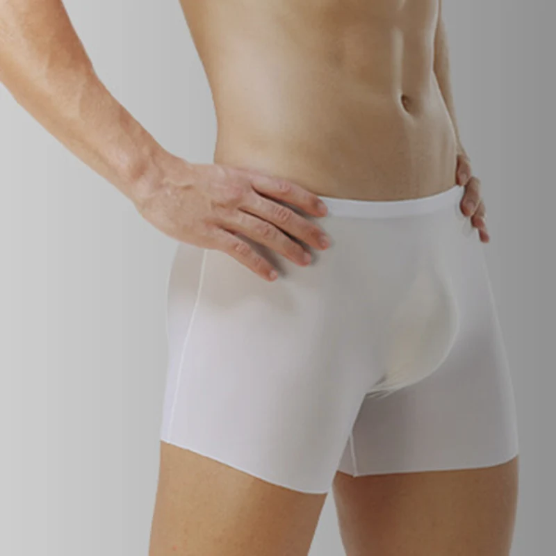 Новинка 2019 мужское ультратонкое дышащее нижнее белье без следа из ледяного шелка