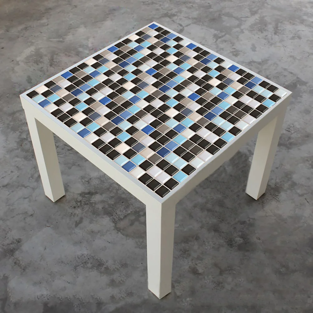 Плоская мозаичная плитка 10 шт. настенная наклейка с принтом 2D переводная Крышка