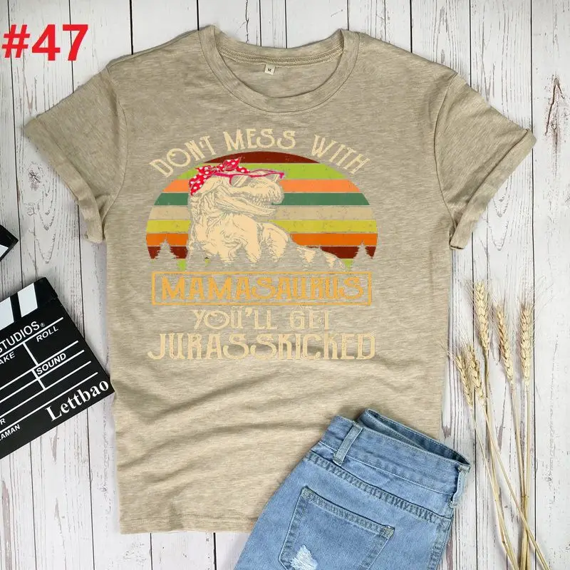 

Mamasaurus T-Rex Dinosaur Mama Women's Shorts Summer Harajuku Fashion Plus Size Casual Streetwear Aesthetic Clothes