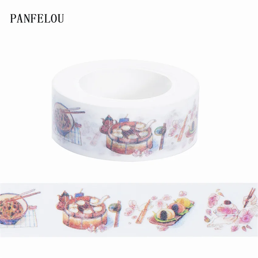 

10M*15mm Flour dim sum stickers Washi Masking tape Quality good price HOT sell DIY Scrapbook Embellishments Decoration