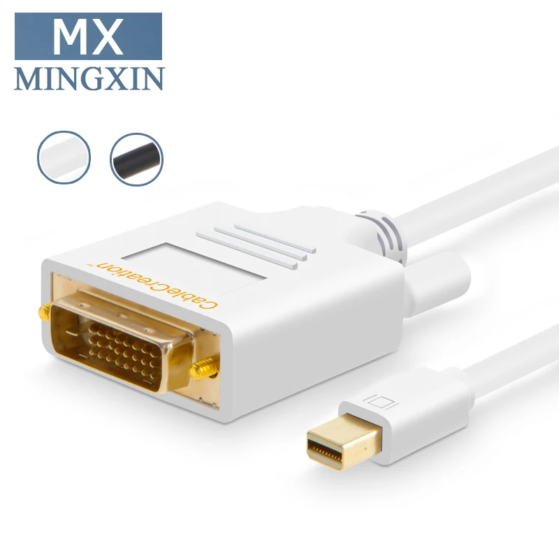 АКТИВНЫЙ Мини DP к DVI кабель 6 футов DisplayPort адаптер Поддержка Eyefinity совместим с MacBook