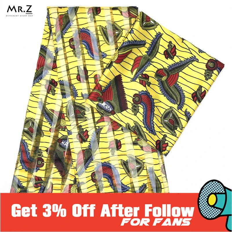 Mr.Z имитация шелка африканская ткань с принтом нигерийский стиль Анкары органза