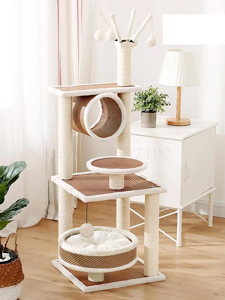 Оправа для скалолазания кошек маленькая сизаль цельная платформа прыжков