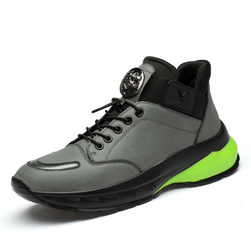 

New Running Shoes for Men Leather Stitching Sport Shoes Autumn Winter Outdoor Comfortable Sneakers Zapatillas Athletic Trainers