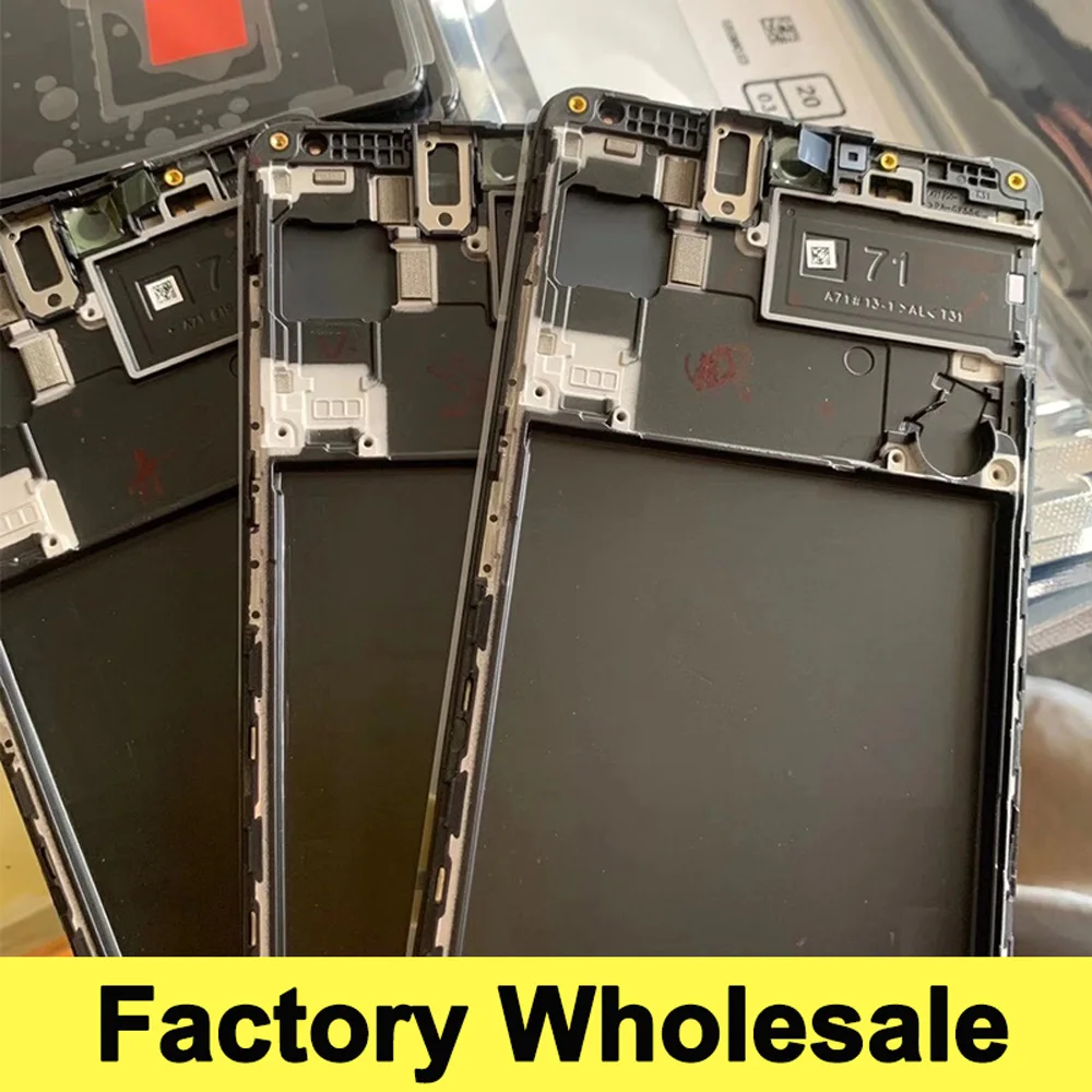 100% Новый оригинальный ЖК дисплей AMOMLED для Samsung A71 2020 A715 A715F экран с сенсорным