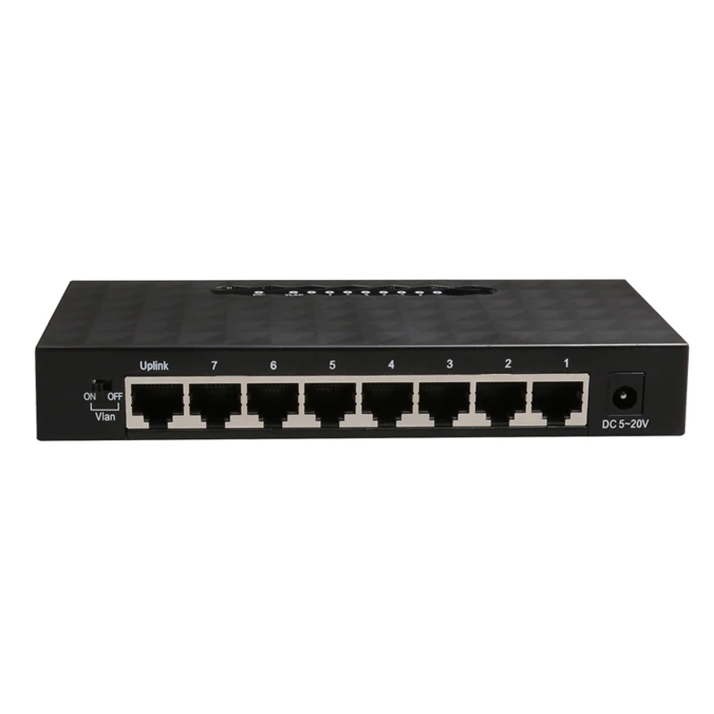 8-портовый коммутатор для высокоскоростной сети Ethernet VLAN 10/100 м | Компьютеры и офис