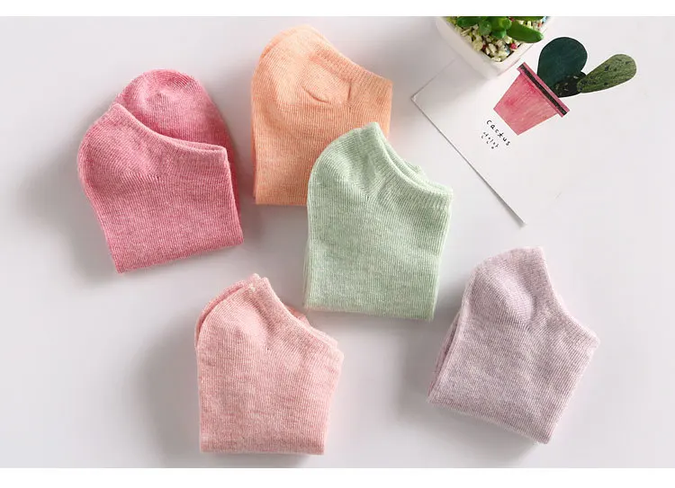 

KASURE 3 pairs Coloured Cotton Short Socks Women Boat Ankle Socks Sweet Candy Solid Color Woman Sock Spring Summer Carsual Wear