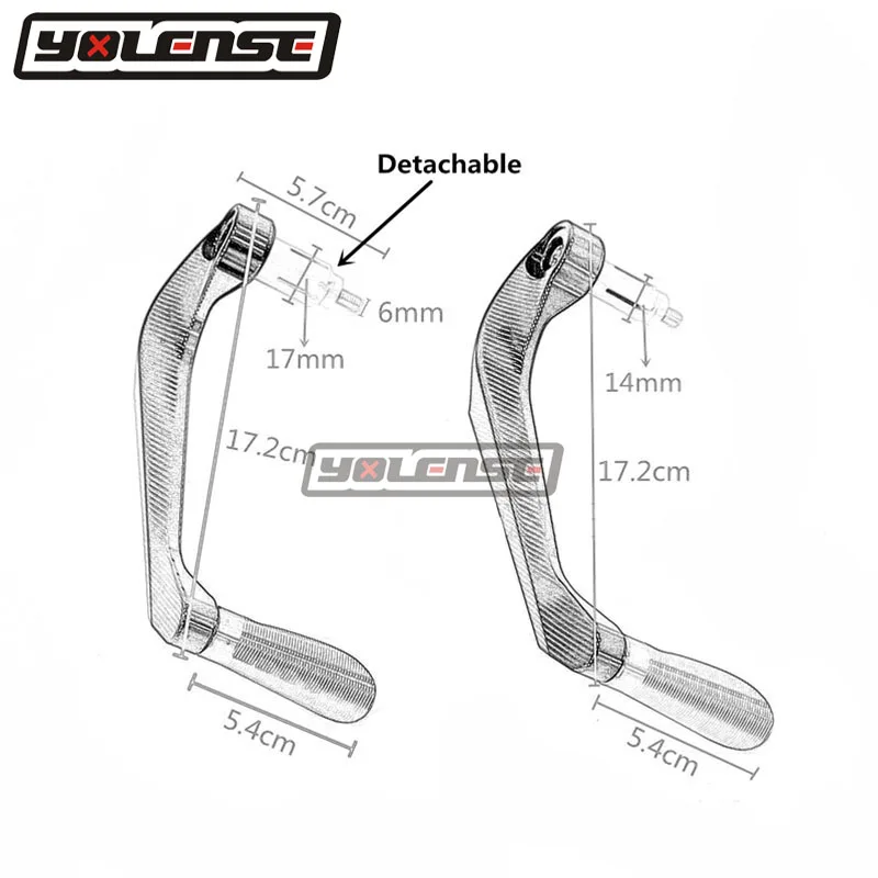 Для мотоциклов KAWASAKI NINJA 250 300 400 650 1000 мотоциклетные ручки на Руль с ЧПУ для и рычаг