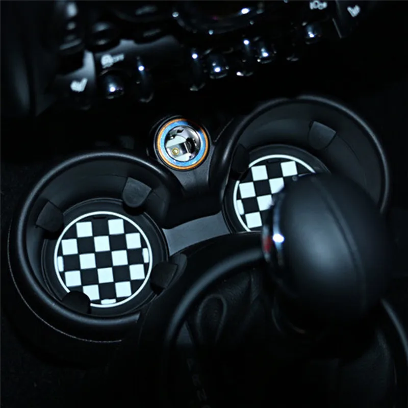 Автомобильный коврик для чашки гелевый силиконовый Противоскользящий BMW Mini Cooper| |