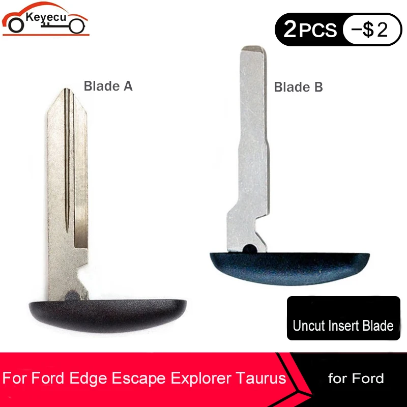 Экстренная вставка KEYECU FO38R лезвие ключа для Ford DISPATCH Explorer Taurus Edge Flex умный