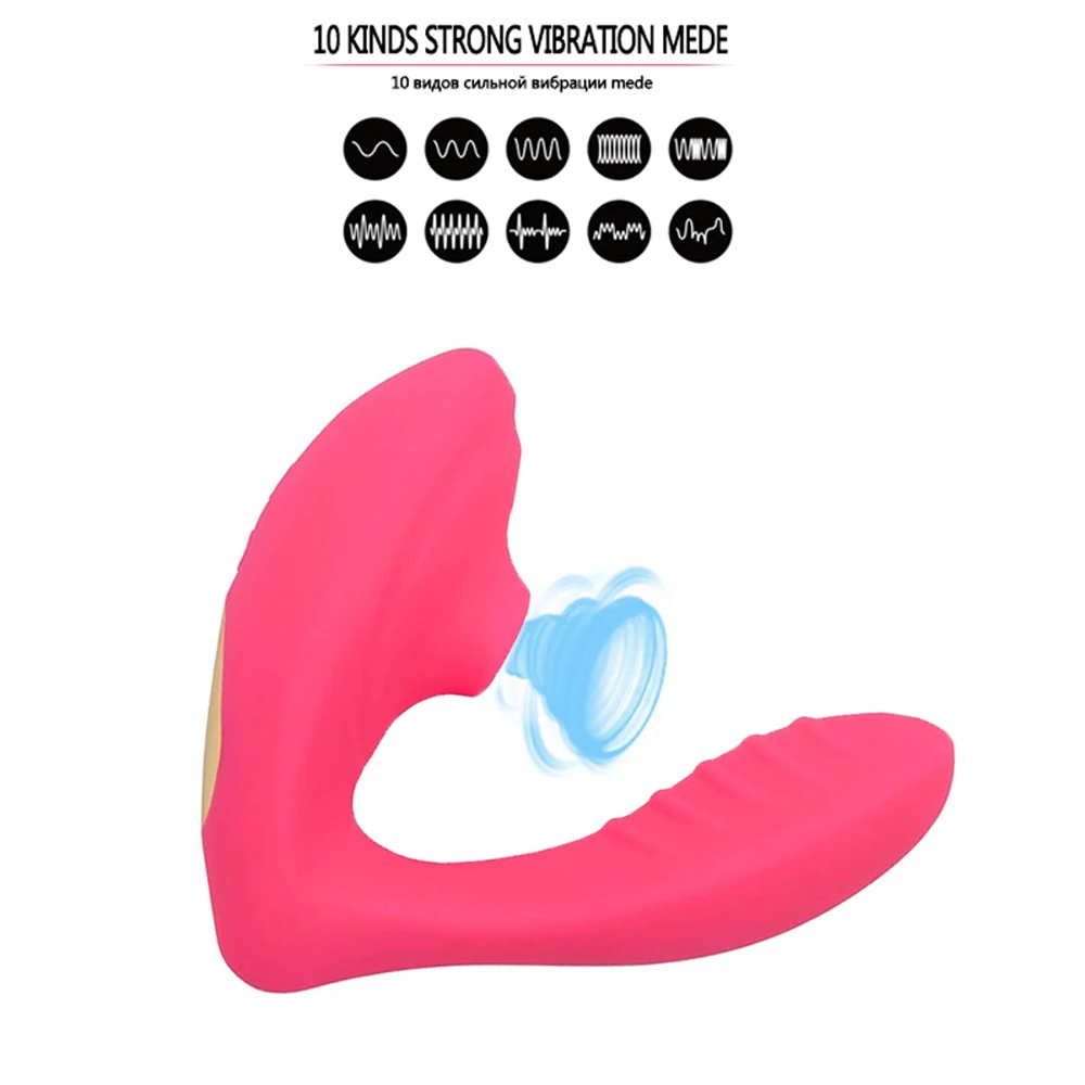 Клитор сосание вибратор 10 скоростей вибрирующий G стимуляция точки соска