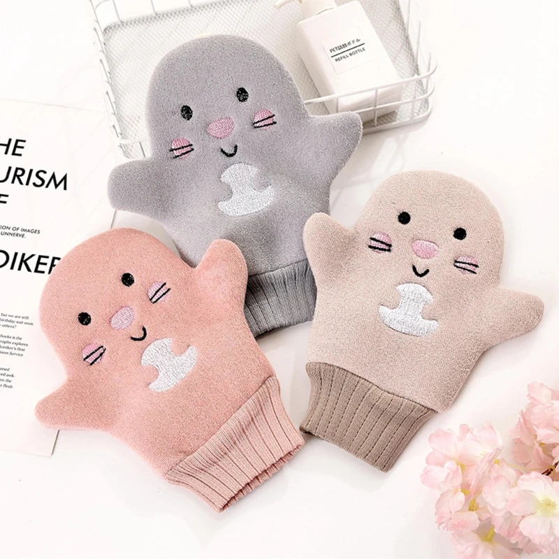 

Creative Baby Bath Gloves Children Cartoon Cactus Bath Mitt Washcloth Scrubbing Gloves Body Clean Sponge