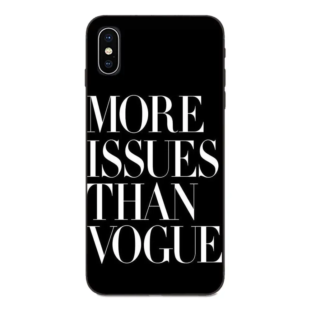 Soft Cases Capa For Apple iPhone 4 4S 5 5S SE 6 6S 7 8 Plus X XS Max XR Brand New More Issues Than Vogue | Мобильные телефоны и