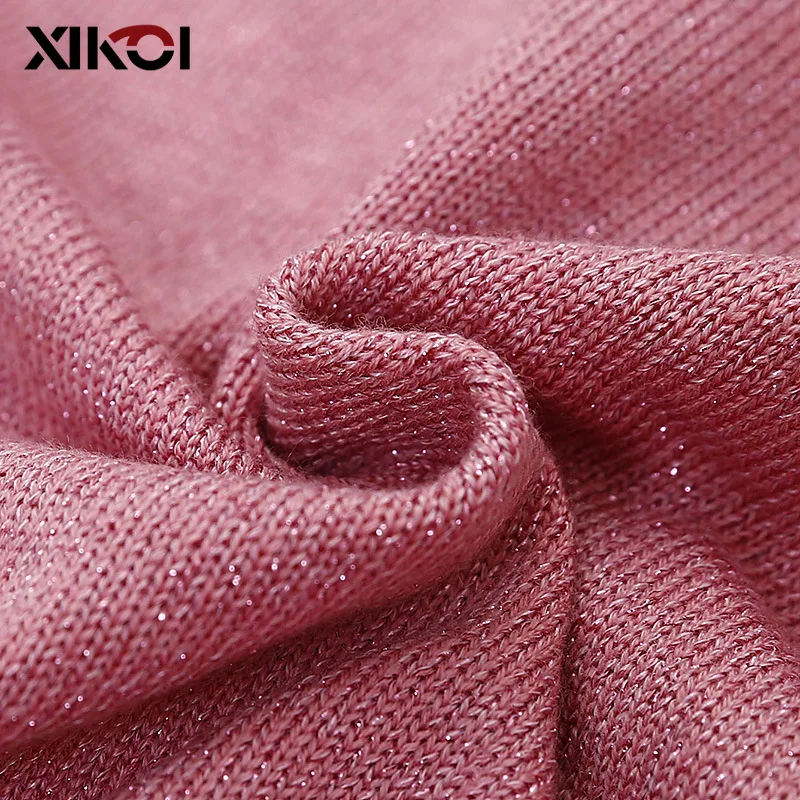 Женский свитер с вышивкой вязаные пуловеры длинным рукавом и оборками в виде