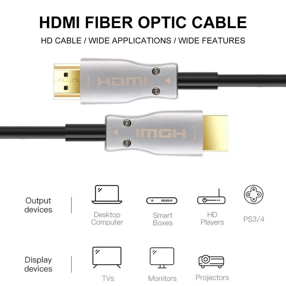 HDMI волоконно-оптический кабель-адаптер 2 0 Версия 4K Micro оптические кабели Engineering HD