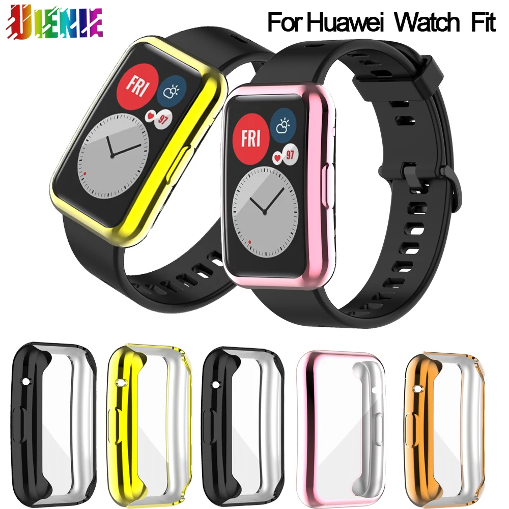 

Чехол для Huawei Watch fit, чехол для смарт-часов, аксессуары с покрытием, ТПУ чехол для смарт-часов Huawei Fit, защитный бампер, новинка
