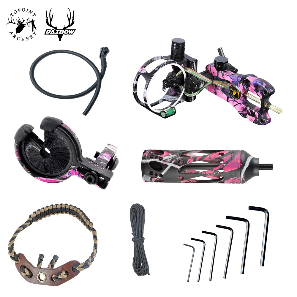Topoint Archery upgrade combo TP2000 Basic kits bow sights arrow rest stabilizers slings peep 5 color | Спорт и развлечения