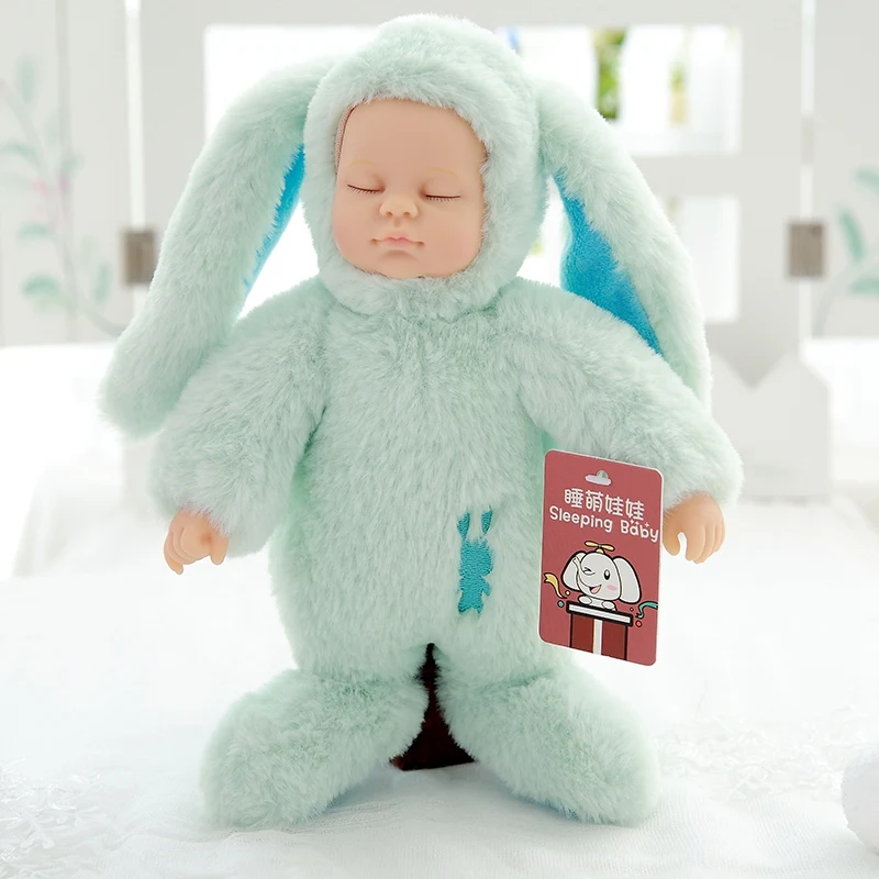 Армейский зеленый Kawaii куклы для девочек и мягкие ПВХ детские плюшевые игрушки для девочек Рождественский подарок высокое качество Bjd Bebe Кукла Reborn Детские игрушки - Цвет: Армейский зеленый