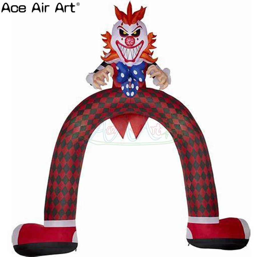 

2021 Attractive Airblown Terror Face Mask Archway Halloween Inflatable Arch For Courtyard Party Festival Ornaments On Sale