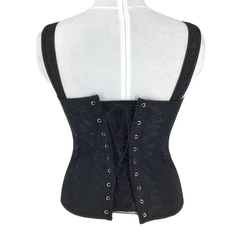 

SLADUO New Sexy Jacquard Gathering Slim Body Shaper European and American Abdomen Corset Palace Style