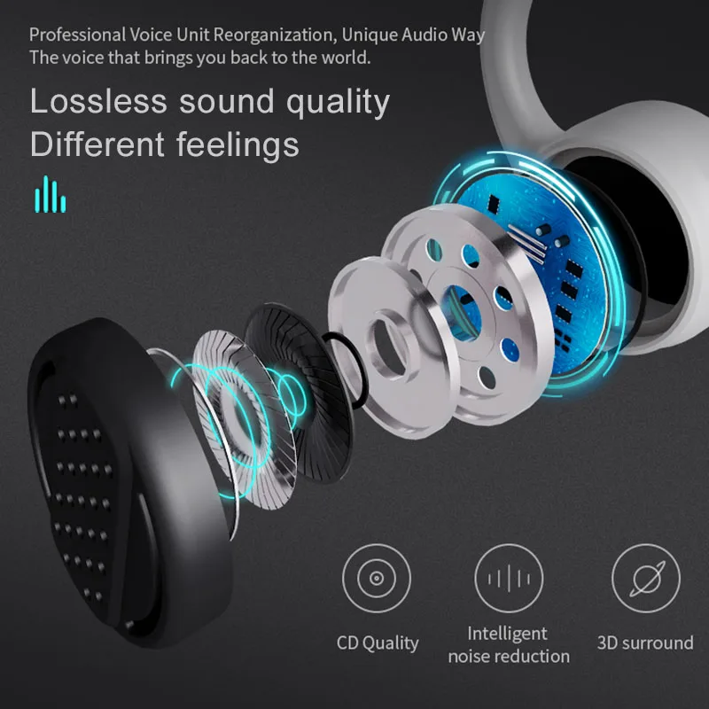 Новая Bluetooth гарнитура MIJIYU V9 с костной проводимостью беспроводная подвесная
