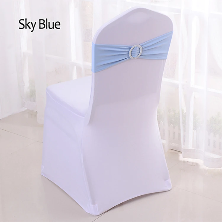 50 шт./лот чехлы на стулья из лайкры и спандекса с пряжкой слайдер для свадебных