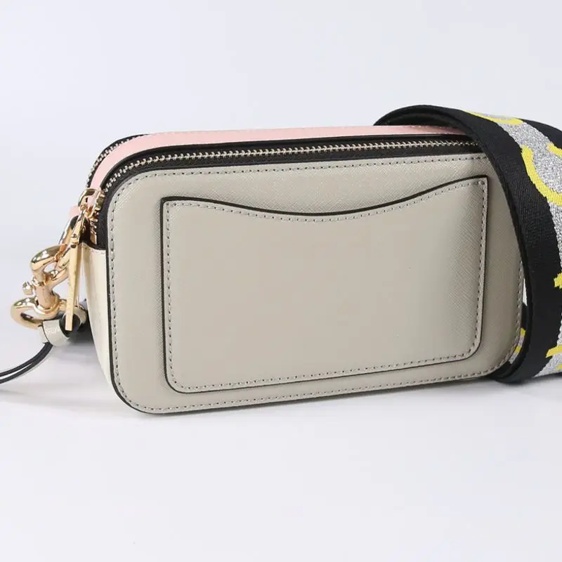 

Zipper messenger shoulder bags saffiano leather ladies handbags wide strap fashion crossbody bag famous brand designer handbags