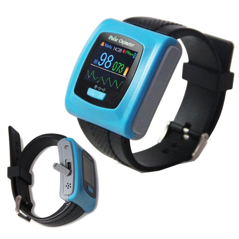 

CMS50F Wrist Pulse Oximeter With Capacity Pulse Scanning Blood Oxygen SPO2 PR HR Monitor Adult Probe Software