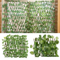 simulation fence artificial privacy fence screen faux leaf plantas naturales retractable fence for outdoor garden yard fence