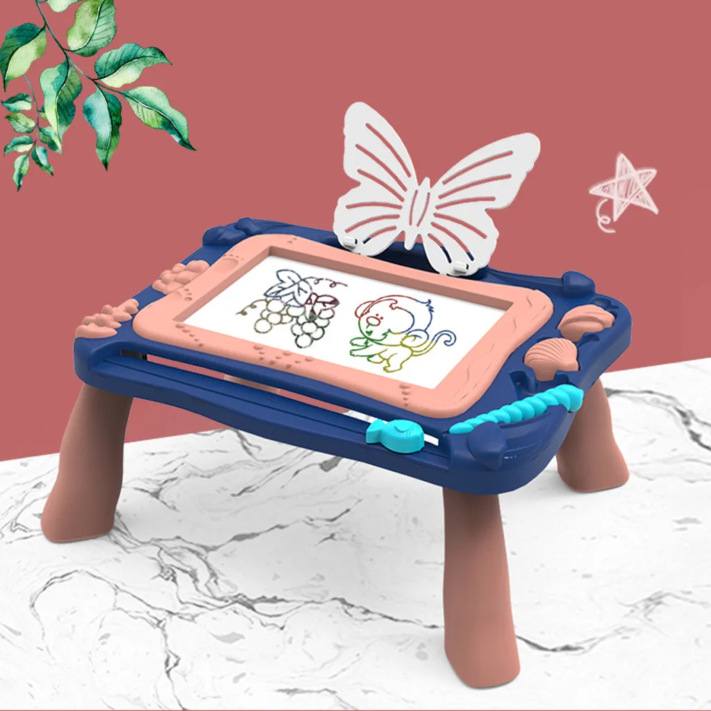 Детская магнитная доска для рисования с держателем граффити развивающие