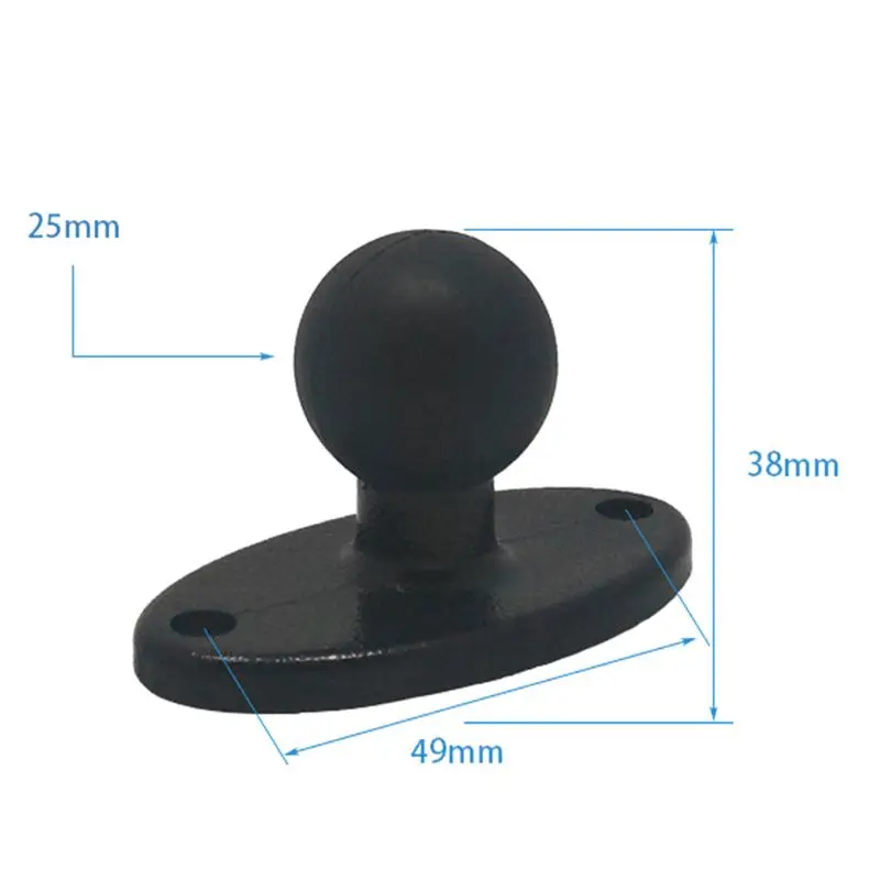 

Rubber Ball Head Mount Adapter Bracket Plate for Ram Mounts for Gopro Camera Smartphones Extension Arm Accessories