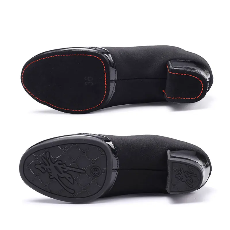 New Latin Dance Shoes Woman Ballroom Jazz Salsa Dancing Shoes Heeled 3CM/5CM Adult Tango Practice Dance Shoes Women's Sneakers