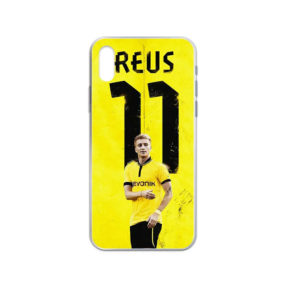 Marco Reus German team football Etui Transparent Phone Case For iphone 4 4S 5 5C 5S 6 6S PLUS 7 8 X XR XS 11 PRO SE 2020 MAX | Мобильные