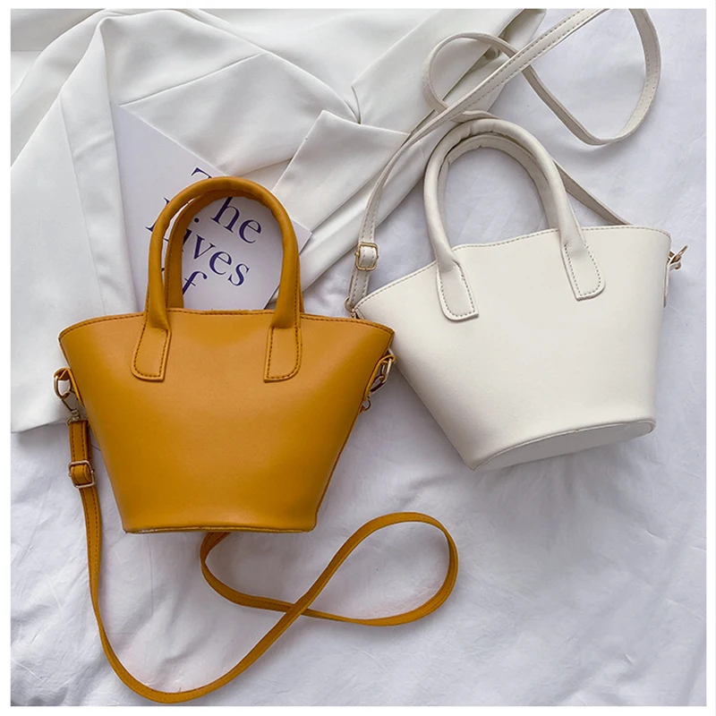 

PU Leather Purses and Handbags for Women 2021 Designer Luxury Fashion Girl Female Shopper Solid Color Shell Messenger Bag Wallet