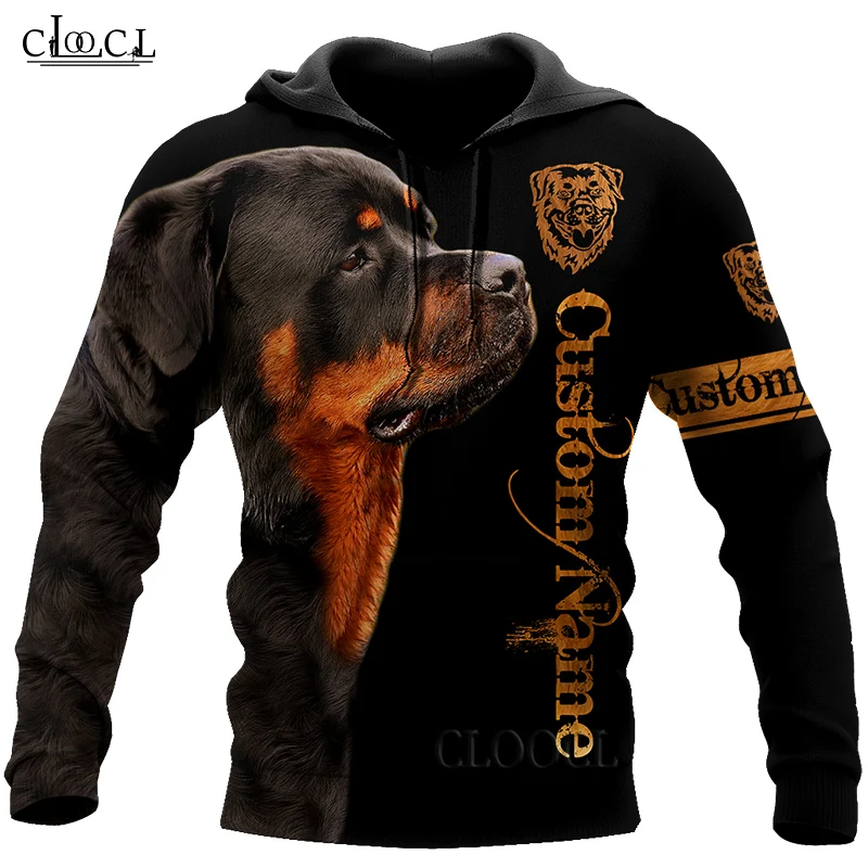 

CLOOCL Beautiful Rottweiler Black 3D Print Men Women Hoodie Sweatshirts Harajuku Fashion Hooded Autumn Casual Tops Drop Shipping