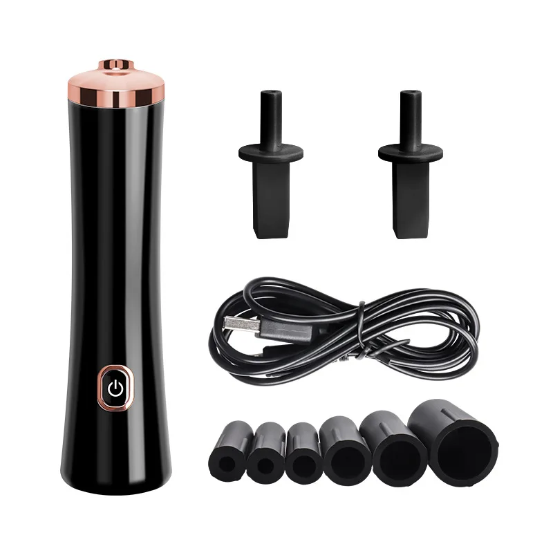 

Nail Lacquer Shaker, Portable Electric Eyelash Glue Shaker with 2 Connectors and 6 Sizes of Caliber Liquid Evenly Mixer Nail Pol