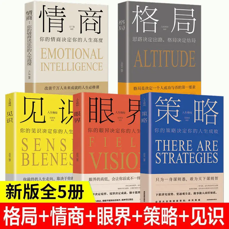 

5 Books Thinking Pattern Strategy EQ Insights Vision And Determines The Outcome Thinking Way Out Libros Livros Livres Kitaplar
