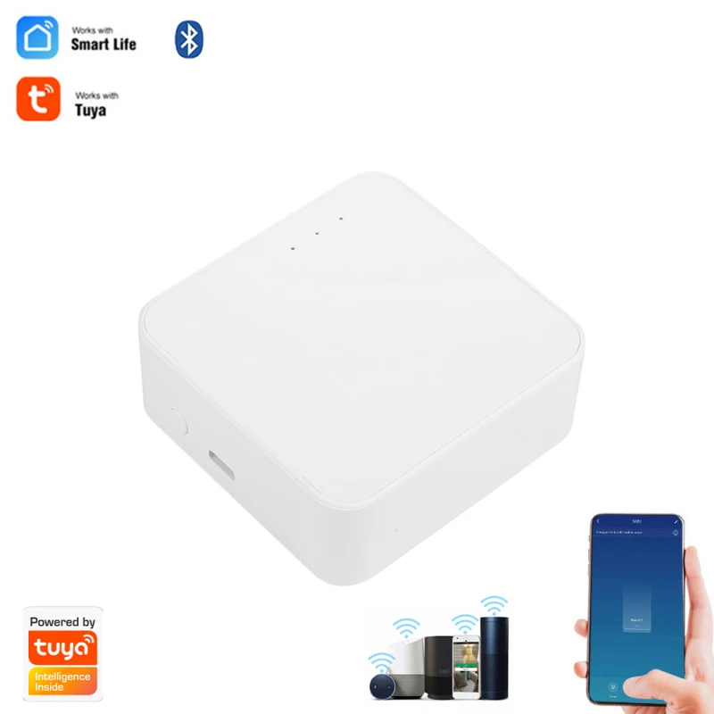 

Tuya Bridge Smart Home Zigbee Gateway Hub Remote Control Devices Via SmartLife APP Remote Control Wireless Gateway