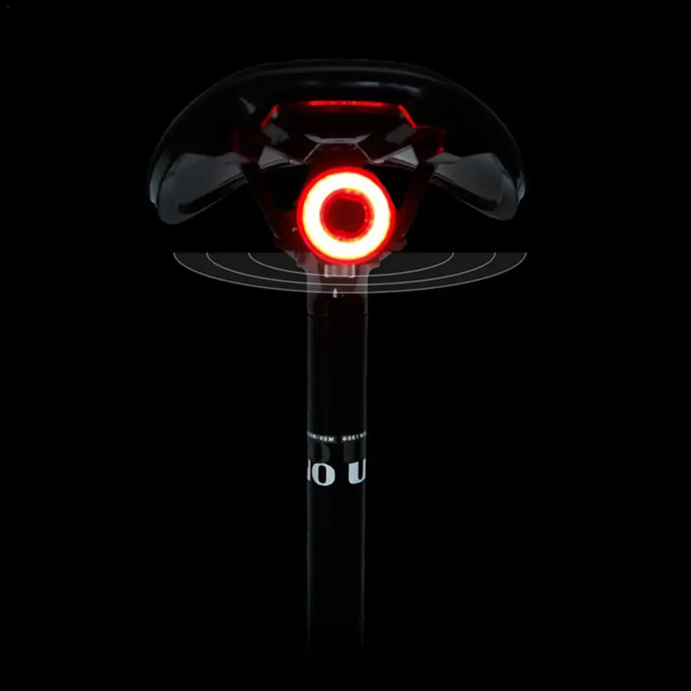 

NEW 1 PC Bicycle Bike Taillight Intelligent Brake Induction Bike Light Creative Practical Cycling Supplies Safety Warning Lights
