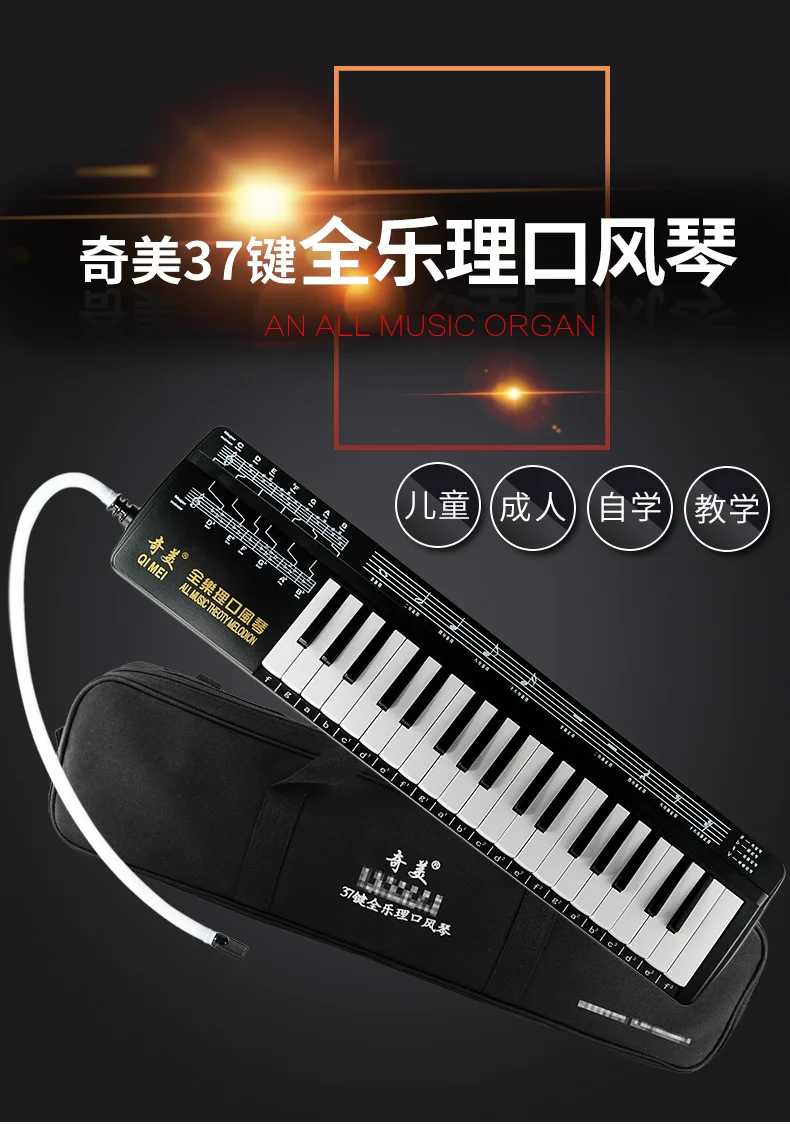 

Professional Melodica 37 Keys Soprano Mouthpiece Musical Instruments Melodica Tube Musique Instrument Musical Instruments BG50MM