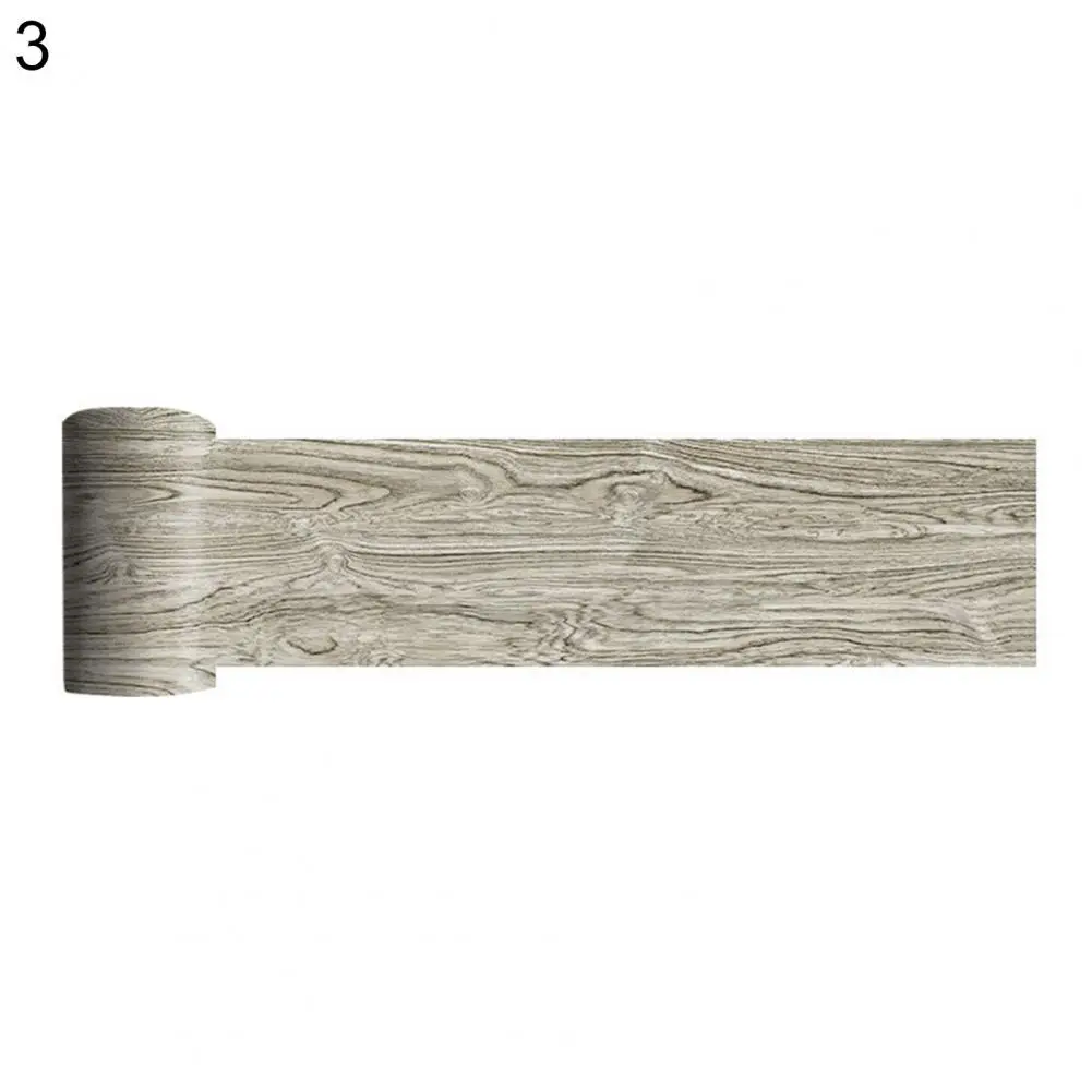 

Waterproof PVC Simulated Wood Pattern Bedside Wall Floor Decorative Stickers