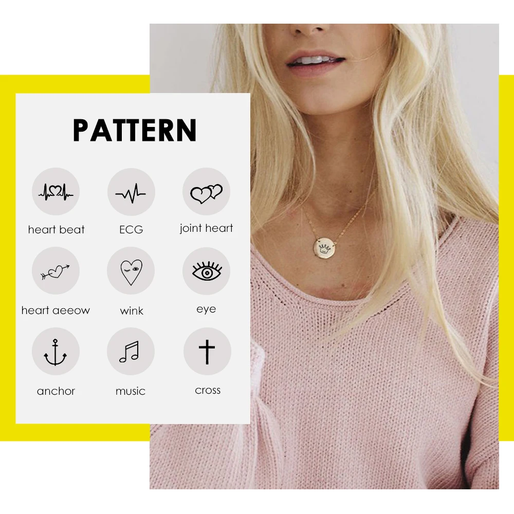 Ожерелье чокер из нержавеющей стали 316L с гравировкой короны|Индивидуальные