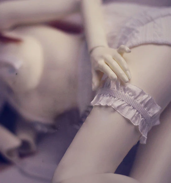 Кукольное платье BJD подходит для куклы третьего четверти DD MSD размер белый