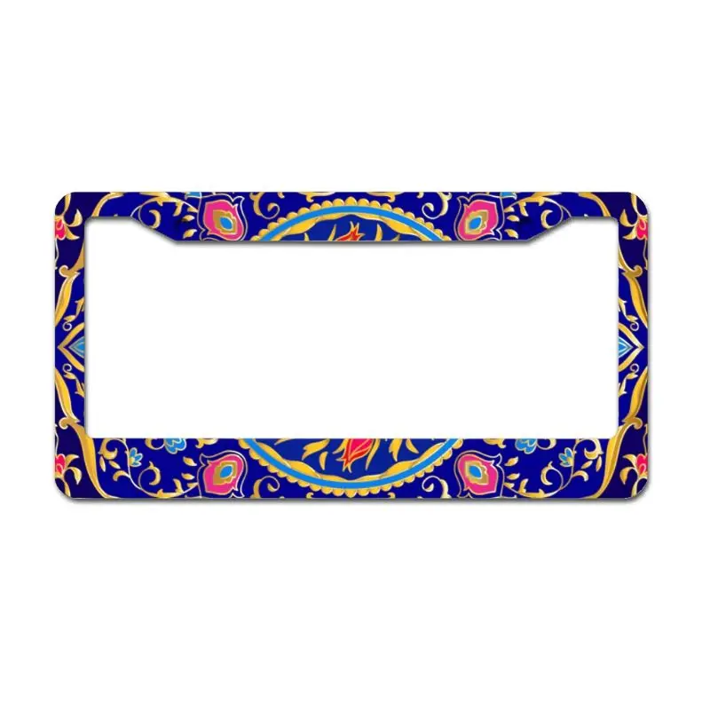 

Heavy Duty Stainless Steel License Plate Frame, Car License Plate Frame with Free for Motorcycle Accessories Metal Bottom