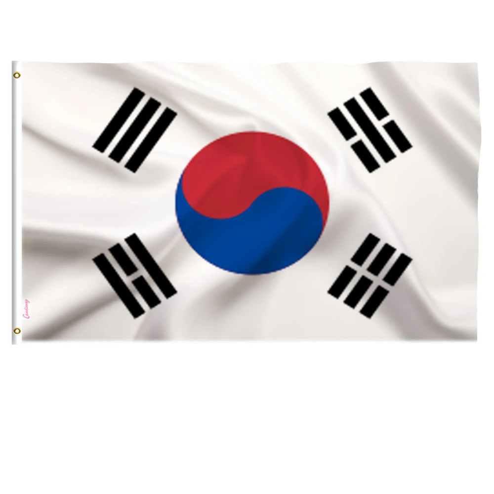 Флаг Южной Кореи полиэстер корейский национальный флаг 90*150 см Республики Корея